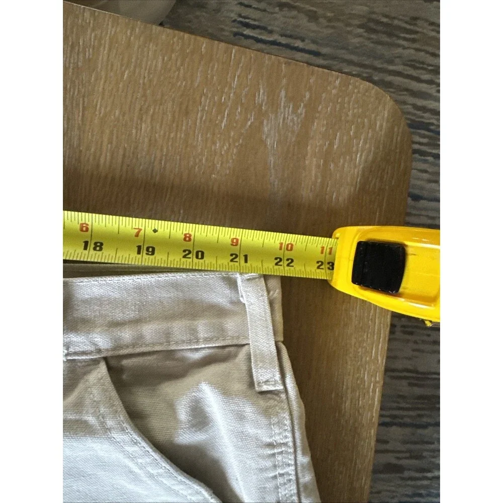 VNTG Carhartt B11 STN Natural Stone Duck Work Pants 44x32 Utility Gorpcore Retro